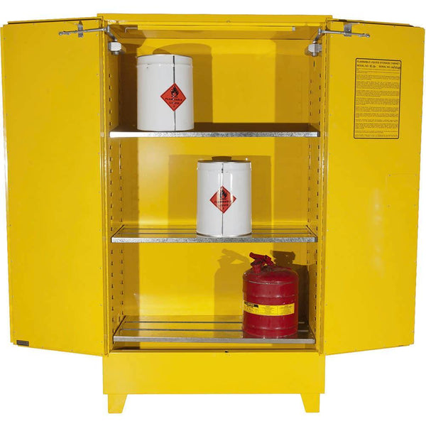 Brady Flammable Liquid Storage Cabinet Value 160 Litre Yellow 877758 - SuperOffice