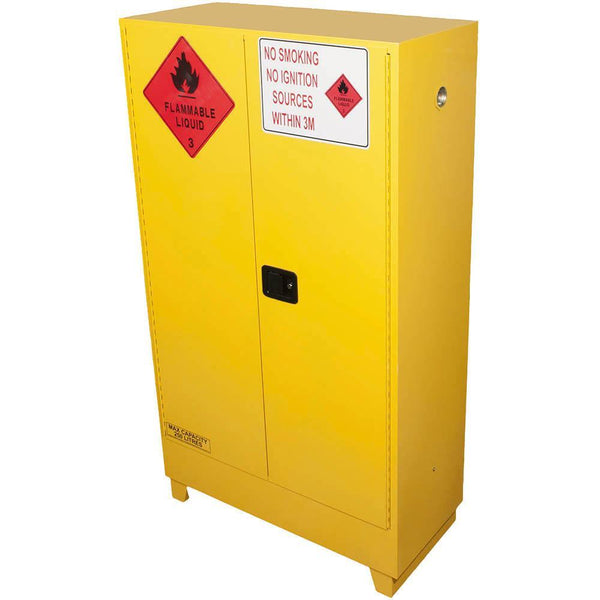Brady Flammable Liquid Storage Cabinet Value 250 Litre Yellow 877658 - SuperOffice