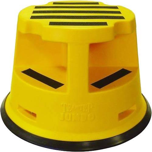 Brady Jumbo Rolling Kickstool 375x355mm Yellow 873422 - SuperOffice