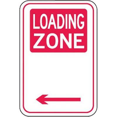 Brady Parking Signs - Loading Zone Arrow Left Metal B850883 - SuperOffice