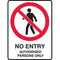 Brady Prohibition Sign Authorised Personnel Only 450x300mm Polypropylene 834646 - SuperOffice