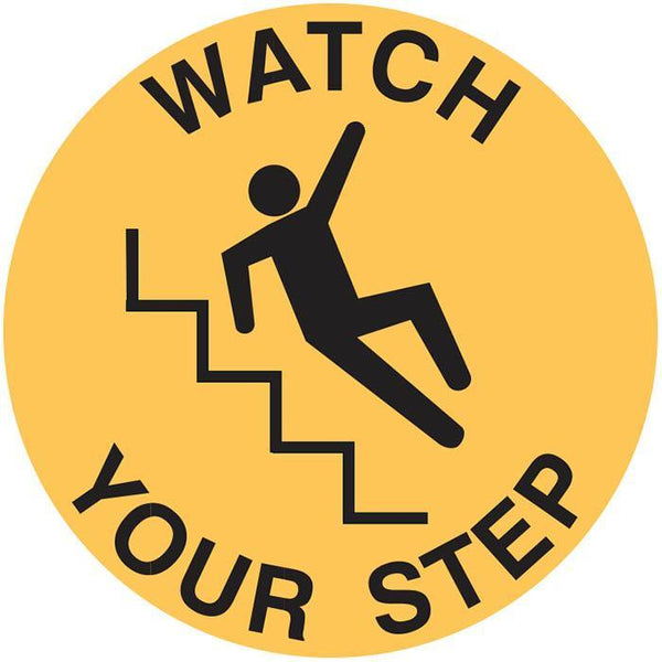Brady Safety Floor Marker 'Watch Your Step' Sign B842091 - SuperOffice