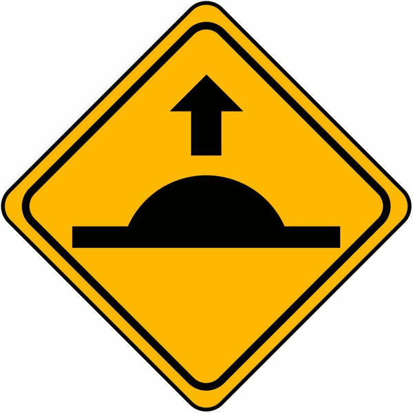 Brady Speed Hump Ahead Symbol C1 Aluminium 600x600mm B833938 - SuperOffice