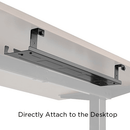 Brateck Under-Desk Table Cable Management Organiser Tray 590x131x74mm CMBT-CC11-2-B - SuperOffice