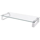 Brateck Universal Tempered Glass Monitor Riser White STB-062 - SuperOffice