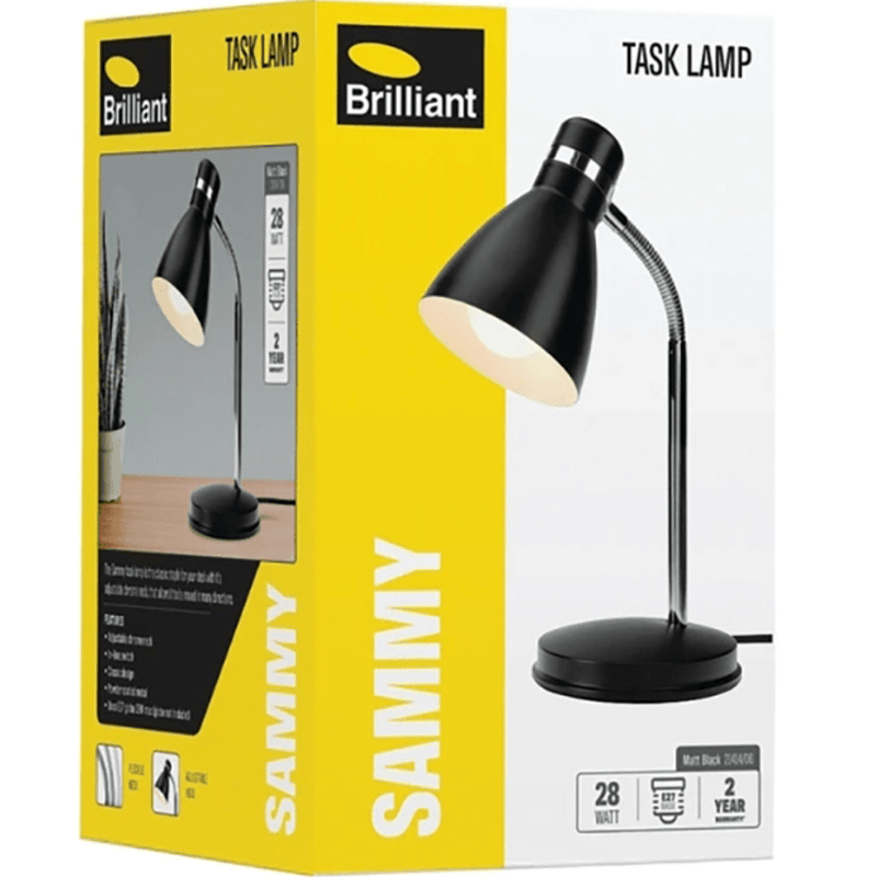 Brilliant Sammy Desk Lamp Light Adjustable Black 21414/06 (BLACK) - SuperOffice