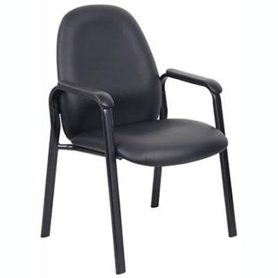Bronte Visitors Chair Medium Back Pu Black YS09-BLACK - SuperOffice