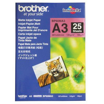 Brother Bp-60Ma3 Photo Paper 145Gsm A3 Matte White Pack 25 BP-60MA3 - SuperOffice