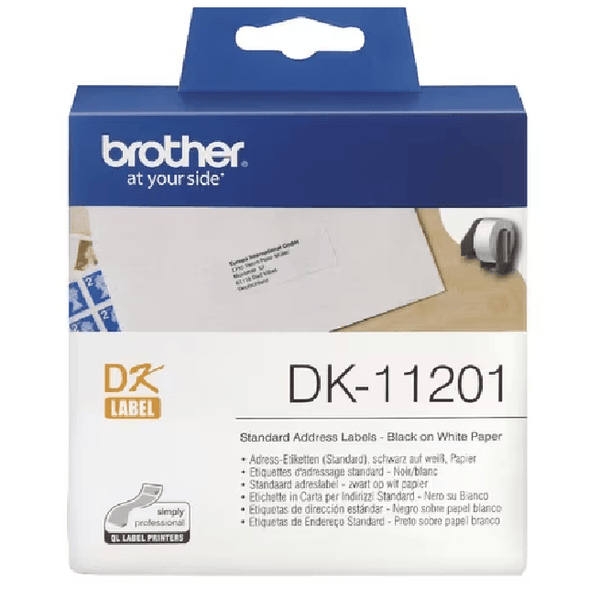 Brother DK-11201 Address Labels 29x90mm White Roll 400 DK11201 - SuperOffice