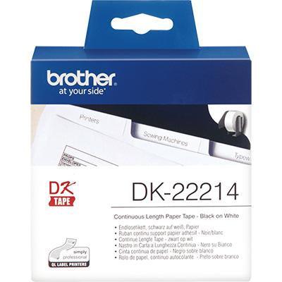 Brother Dk-22214 White Continuous Paper Roll 12Mm DK22214 - SuperOffice