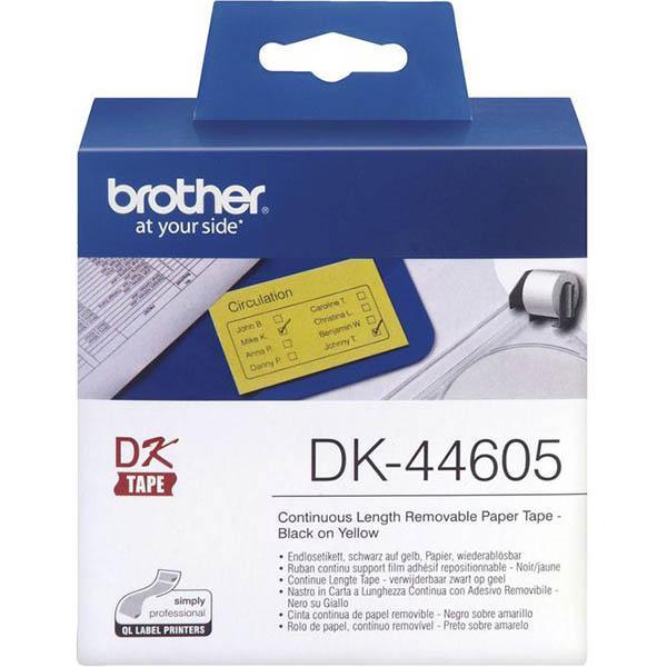 Brother Dk-44605 Removable Continuous Roll Yellow BDK44605 - SuperOffice
