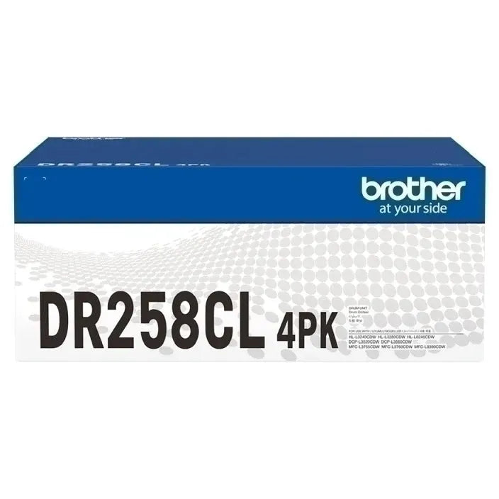 Brother DR-258CL Drum Unit 4 Pack Genuine Original DR-258CL 4PK - SuperOffice