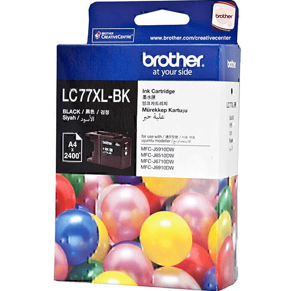 Brother LC-77XL Ink Cartridge High Yield Black LC77XL-BK LC-77XLBK - SuperOffice