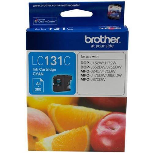 Brother Lc131C Ink Cartridge Cyan LC-131C - SuperOffice
