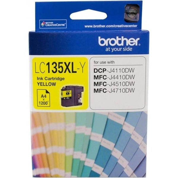 Brother Lc135Xly Ink Cartridge High Yield Yellow LC-135XLY - SuperOffice