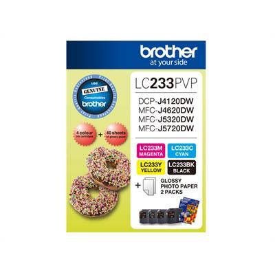 Brother Lc233 Ink Cartridge Photo Value Pack LC-233PVP - SuperOffice