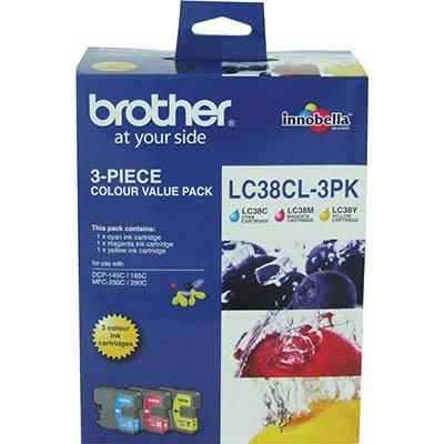 Brother Lc38Cl3Pk Ink Cartridge Value Pack Cyan/Magenta/Yellow LC-38CL3PK - SuperOffice