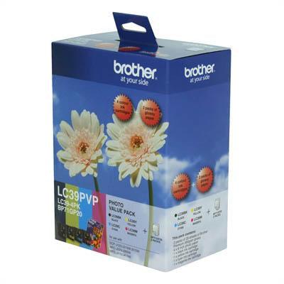 Brother Lc39Pvp Ink Cartridge Photo Value Pack LC-39PVP - SuperOffice