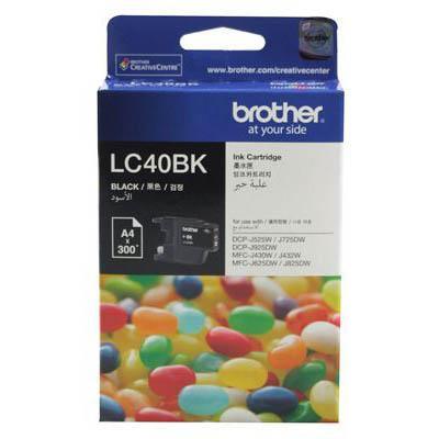 Brother Lc40Bk Ink Cartridge Black LC-40BK - SuperOffice