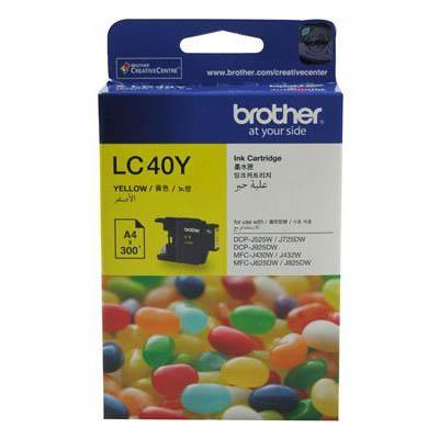 Brother Lc40Y Ink Cartridge Yellow LC-40Y - SuperOffice