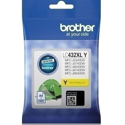 Brother LC432XL High Yield Ink Cartridge Set Black/Cyan/Magenta/Yellow Genuine LC-432XL LC-432XL SET - SuperOffice