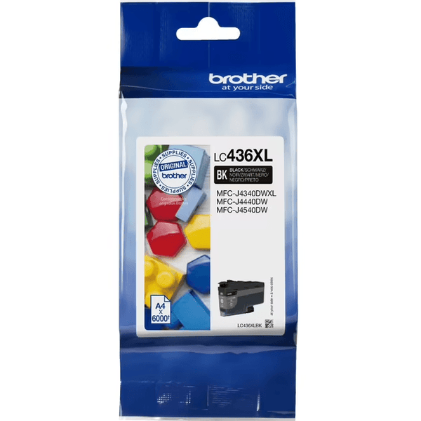Brother LC436XL High Yield Ink Cartridge Black Genuine LC-436XLB LC-436XLBK - SuperOffice
