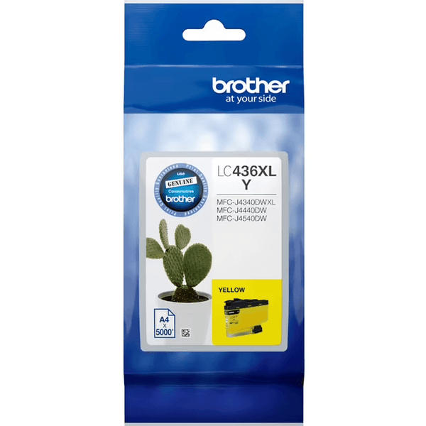 Brother LC436XL High Yield Ink Cartridge Yellow Genuine LC-436XLY LC-436XLY - SuperOffice