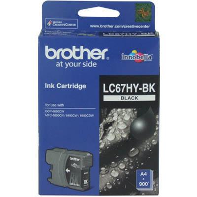Brother Lc67Hybk Ink Cartridge High Yield Black LC-67HYBK - SuperOffice