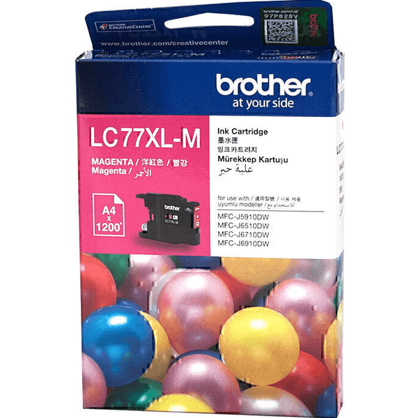 Brother LC77XL Ink Cartridge High Yield Magenta LC77XL-M LC-77XLM - SuperOffice