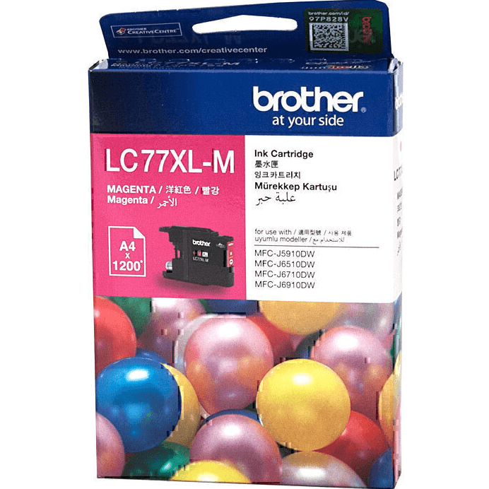 Brother LC77XL Ink Cartridge High Yield Magenta LC77XL-M LC-77XLM - SuperOffice