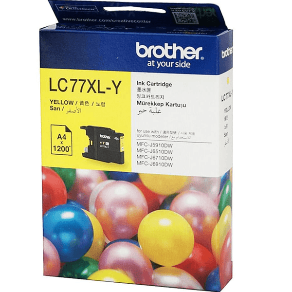 Brother LC77XL Ink Cartridge High Yield Yellow LC77XL-Y LC-77XLY - SuperOffice
