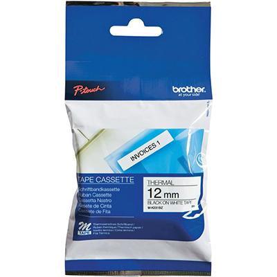 Brother M-K231 Labelling Tape 12Mm Black On White MK231. Compatible with Brother models including: - SuperOffice