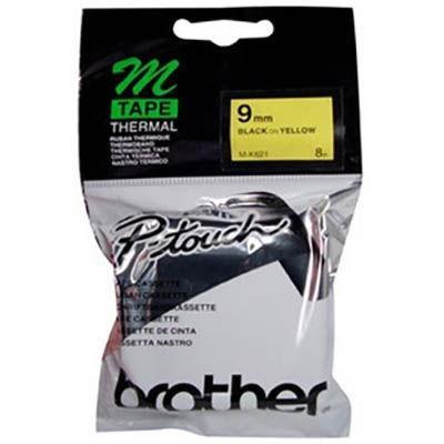 Brother M-K621 Labelling Tape 9Mm Black On Yellow MK621. - SuperOffice