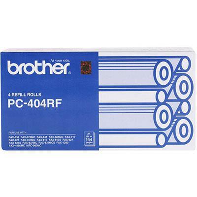 Brother Pc-404Rf Fax Refill Roll Pack 4 PC-404RF - SuperOffice