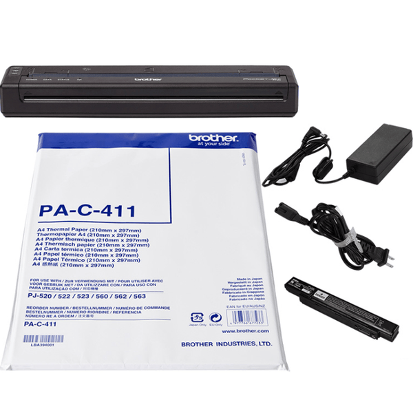 Brother PJ-883 Mobile Printer WiFi Bluetooth Portable Bundle Pack Set Starter Kit N8AB00024 - SuperOffice