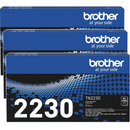 Brother TN-2230 Toner Ink Cartridge Black Genuine Original 3 Pack TN-2230 (3 Pack) - SuperOffice