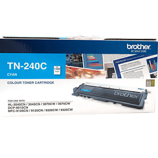 Brother TN-240C Toner Ink Cartridge Cyan TN240 Genuine Original TN-240C - SuperOffice