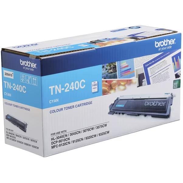 Brother TN-240C Toner Ink Cartridge Cyan TN240 Genuine Original TN-240C - SuperOffice