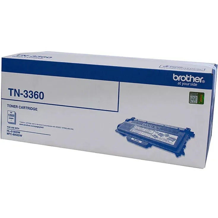Brother TN-3360 Toner Ink Cartridge Black Genuine Original TN-3360 - SuperOffice