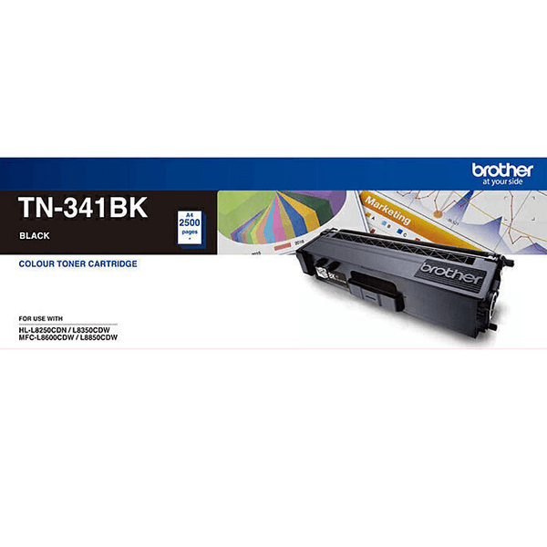 Brother TN-341BK Toner Ink Cartridge Black TN341 Genuine TN-341BK - SuperOffice