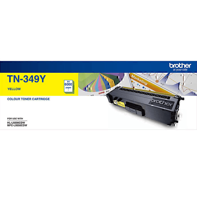 Brother TN-349 Toner Ink Cartridge Set Black/Cyan/Yellow/Magenta TN349 Genuine Original TN-349 Set - SuperOffice