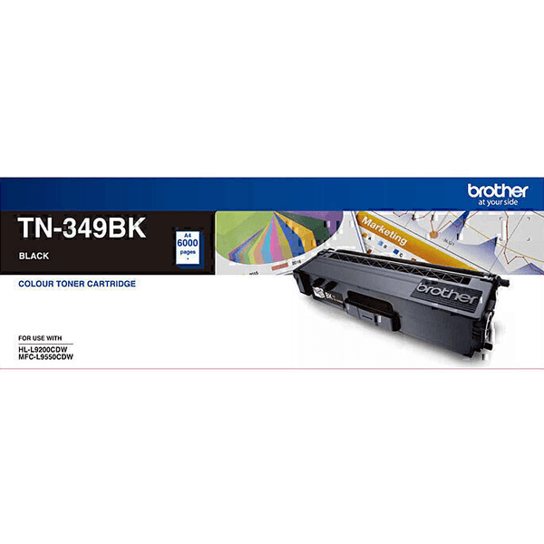 Brother TN-349BK Toner Ink Cartridge Black TN349BK Genuine Original TN-349BK - SuperOffice