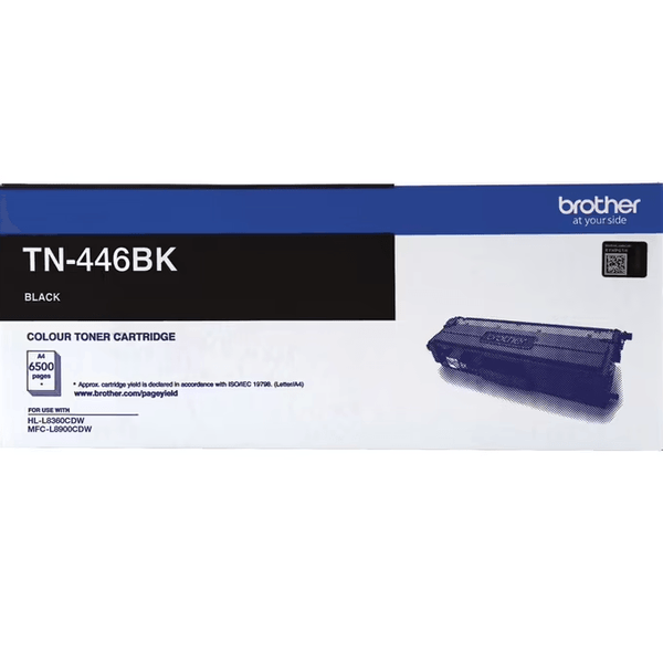 Brother TN-446 Toner Ink Cartridge Super High Yield Black TN446 Genuine Original TN-446BK - SuperOffice