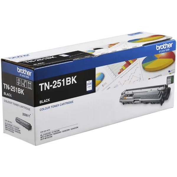Brother TN251 Toner Ink Cartridge Black Genuine TN-251BK TN-251BK - SuperOffice