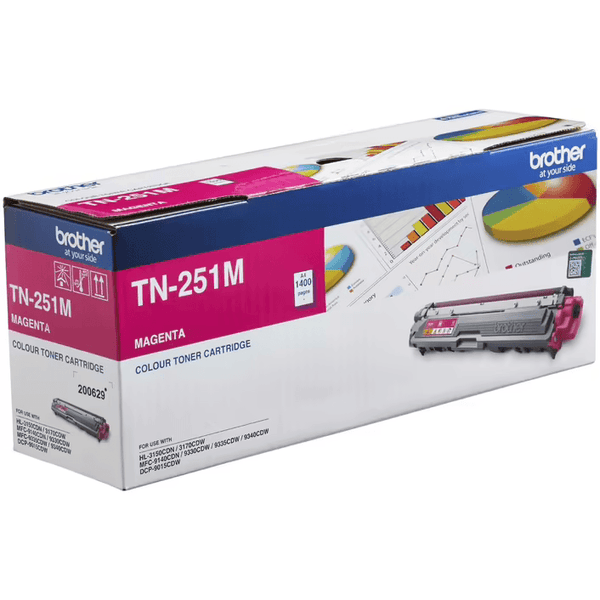 Brother TN251 Toner Ink Cartridge Magenta TN-251M Genuine TN-251M - SuperOffice
