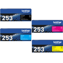 Brother TN253 Ink Toner Cartridge Black/Cyan/Magenta/Yellow Set TN-253 TN-253BK + TN-253C + TN-253M + TN-253Y - SuperOffice