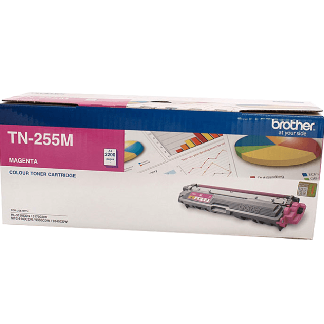 Brother TN255 Toner Ink Cartridge Magenta Genuine TN-255M TN-255M - SuperOffice