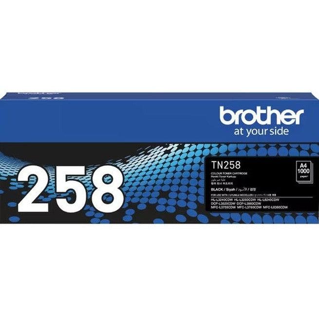 Brother TN258 Ink Toner Cartridge Black TN-258BK Genuine Original TN258BK - SuperOffice