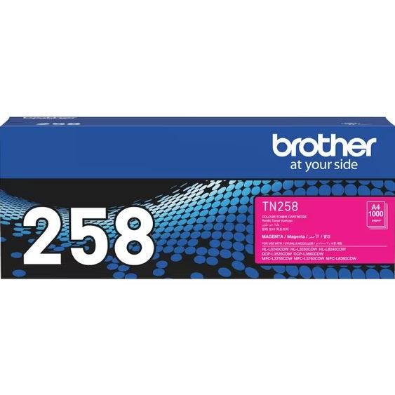 Brother TN258 Ink Toner Cartridge Set Black/Cyan/Magenta/Yellow Genuine Original TN-258 Set - SuperOffice