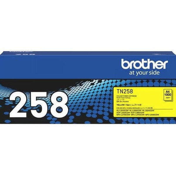 Brother TN258 Ink Toner Cartridge Yellow TN-258Y Genuine Original TN258Y - SuperOffice